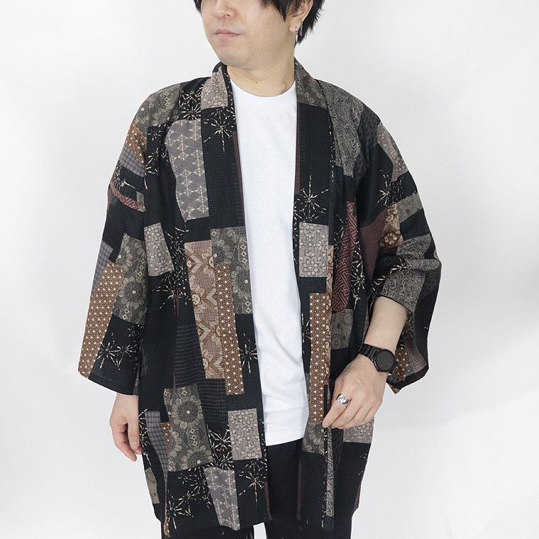 【日本製】遠州染め法被 絆ぎ柄