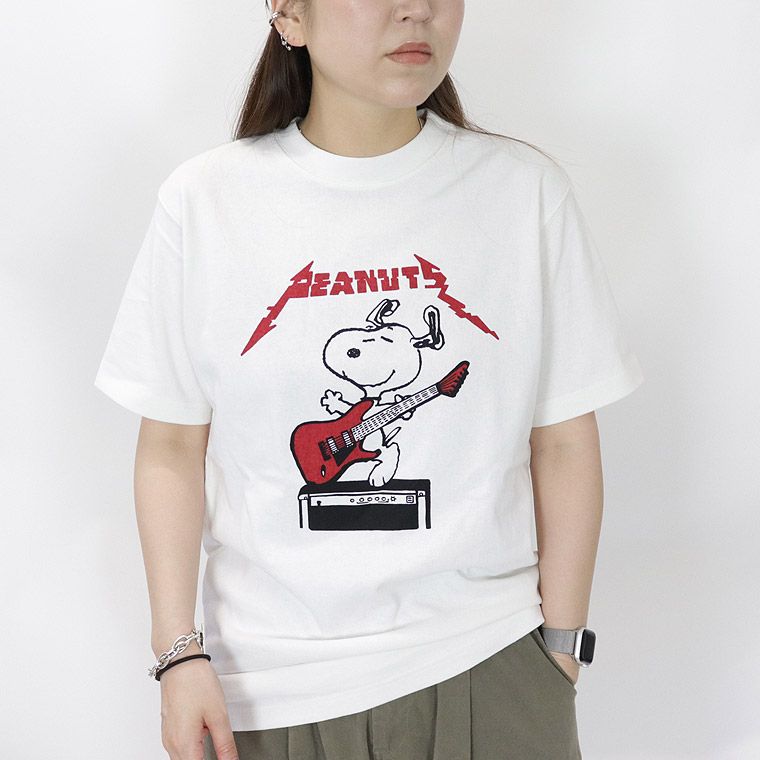 【PEANUTS】スヌーピープリント半袖シャツ