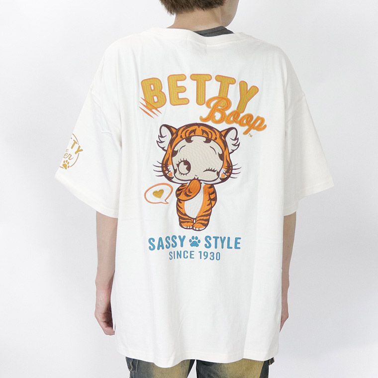 【BETTYコラボ】BIGサイズ半袖Tシャツ タイガーベティ