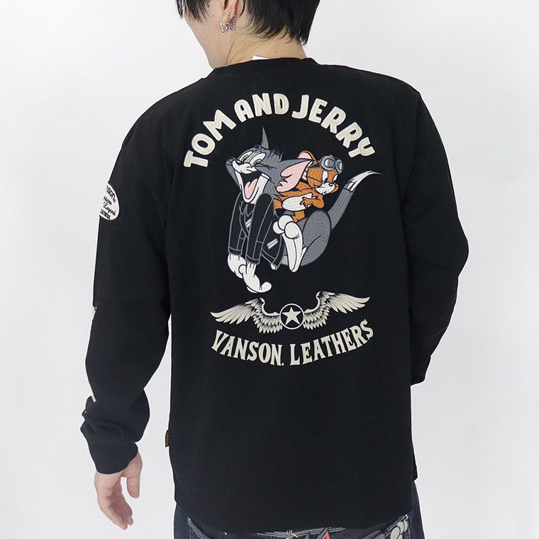 【TOM&JERRYコラボ】天竺長袖Tシャツ ゴーグル