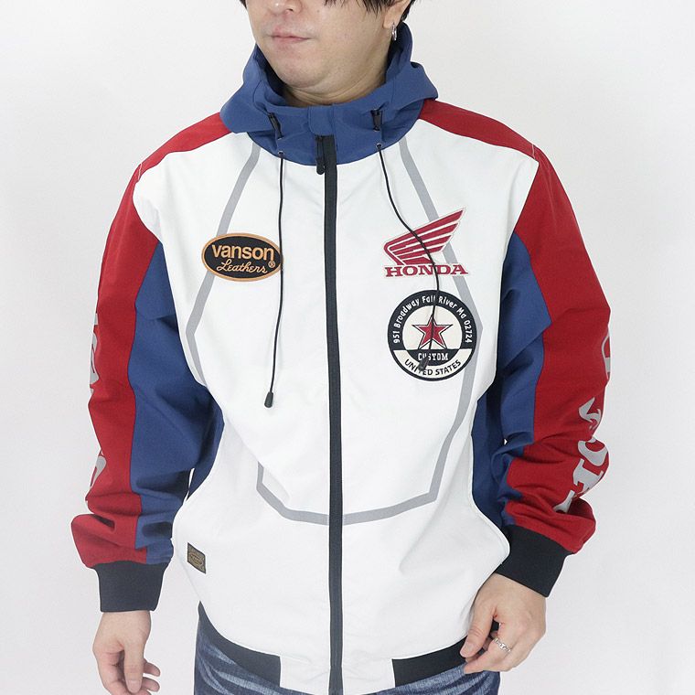 【HONDAコラボ】三層ストレッチZIPパーカー