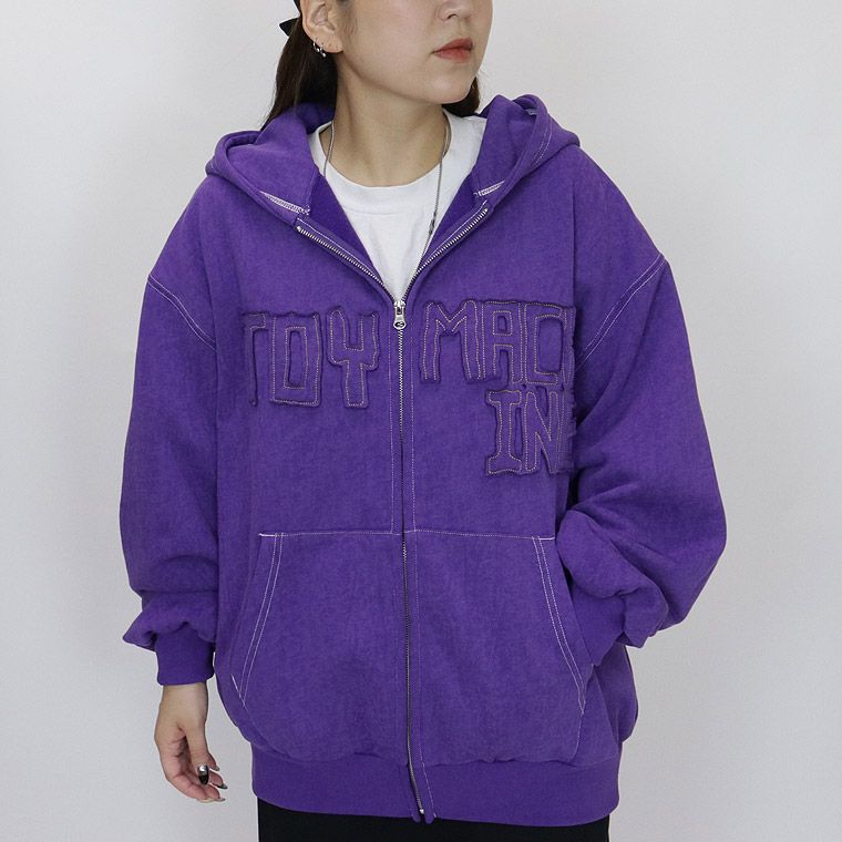【TOY MACHINE】PIGMENT SWEAT ZIP PARKA