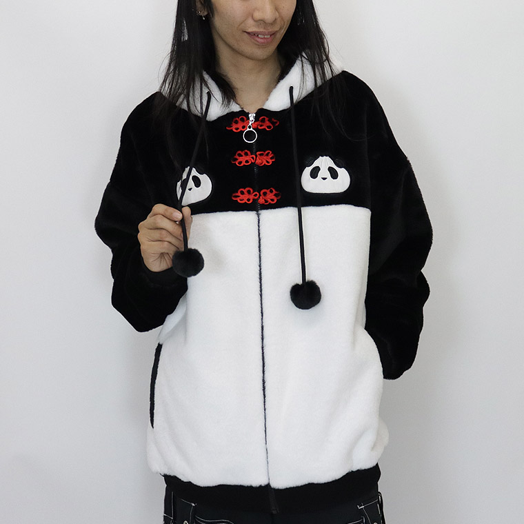 ＼数量限定４５％ＯＦＦ／【PANDIESTA JAPAN】なりきり中華パンダBIGシルエットファーブルゾン
