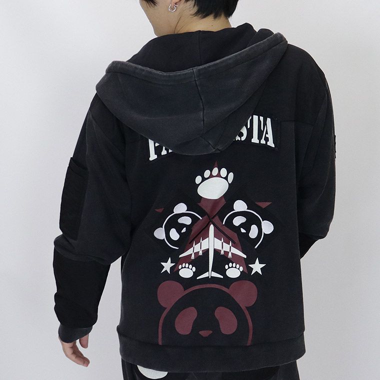 【PANDIESTA】エアフォースパンダ切替ZIPパーカー【セットアップ可能】