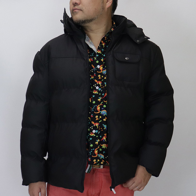 【大きいサイズ】PUコーティング中綿ブルゾン