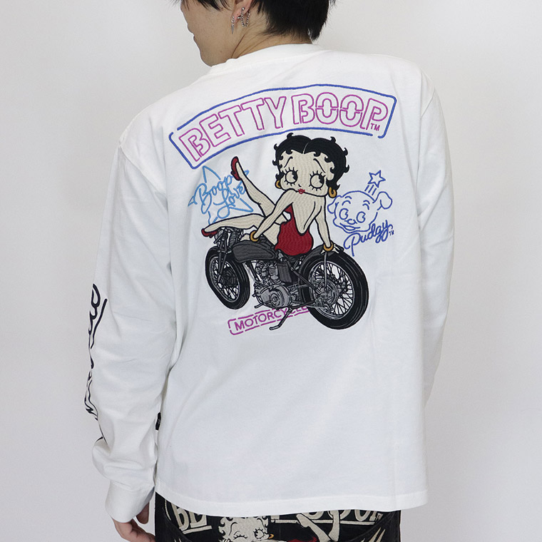 【BETTYコラボ】天竺ロンTEE ネオンバイカーベティ