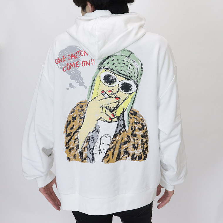 【Y.e(J)ow】ヘビースモーカープルパーカー