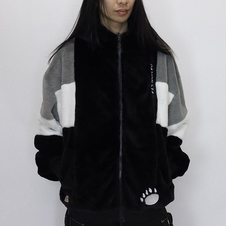 ＼数量限定４５％ＯＦＦ／【PANDIESTA JAPAN】逆さパンダ切替BIGシルエットファーブルゾン