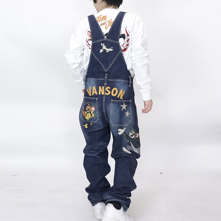 【TOM&JERYYコラボ】デニムオーバーオール