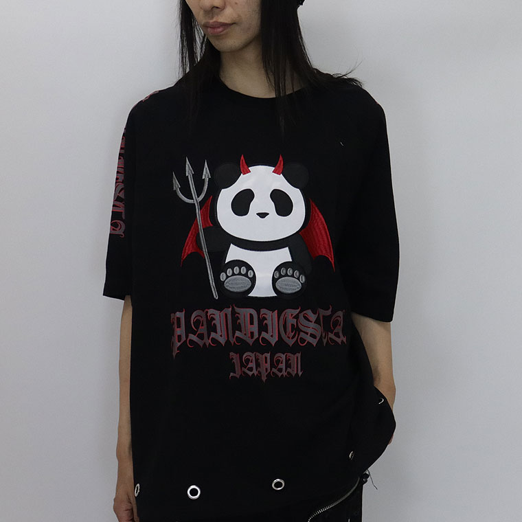 【PANDIESTA JAPAN】デビルパンダさんラグラン半袖Tシャツ