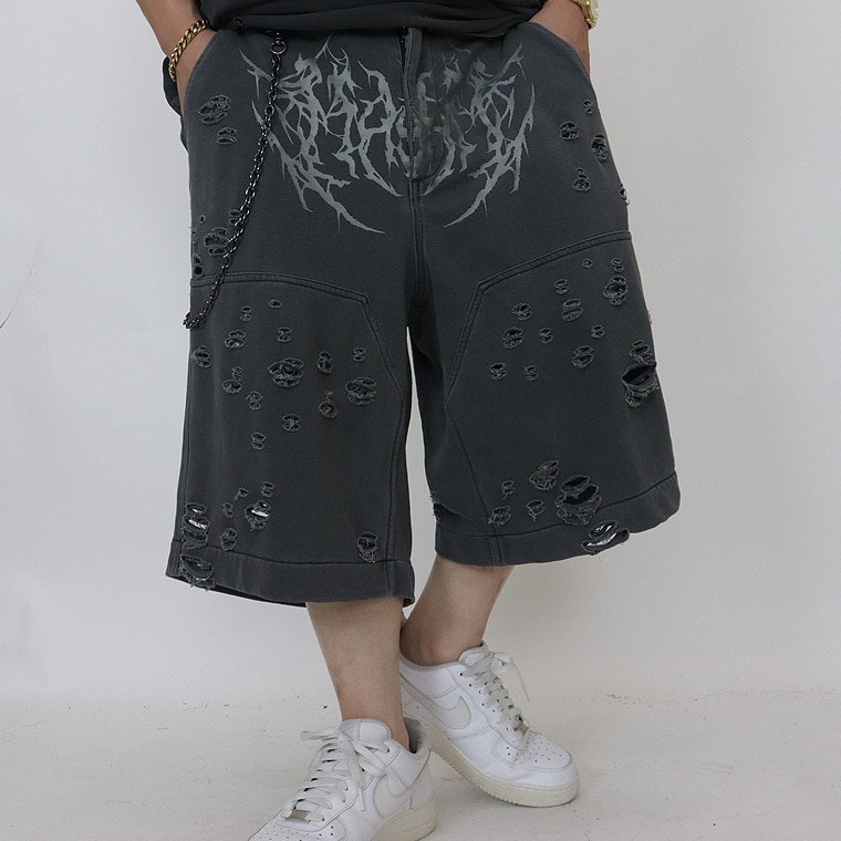 SALE【GALFY】病みに溶かされし犬 ダメージショーツ