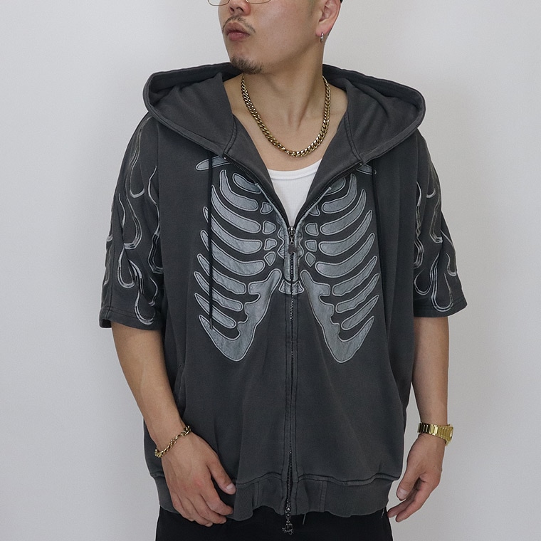 SALE【GALFY】骨が見えしドルマンパーカー