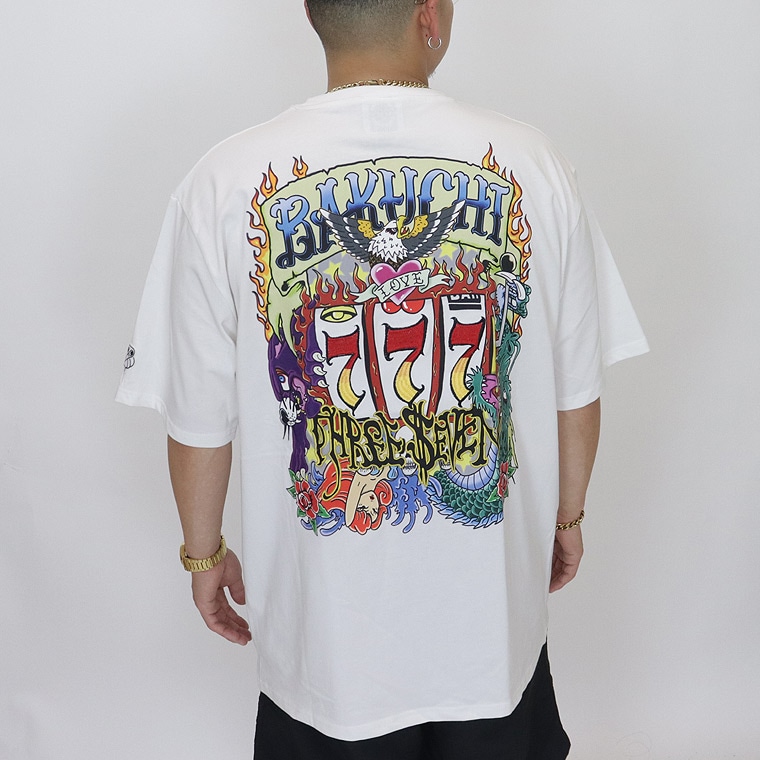 SALE【BAKUCHI】スロット半袖Tシャツ
