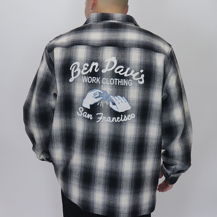 【BEN DAVIS】EMBRO PLAID SHIRT