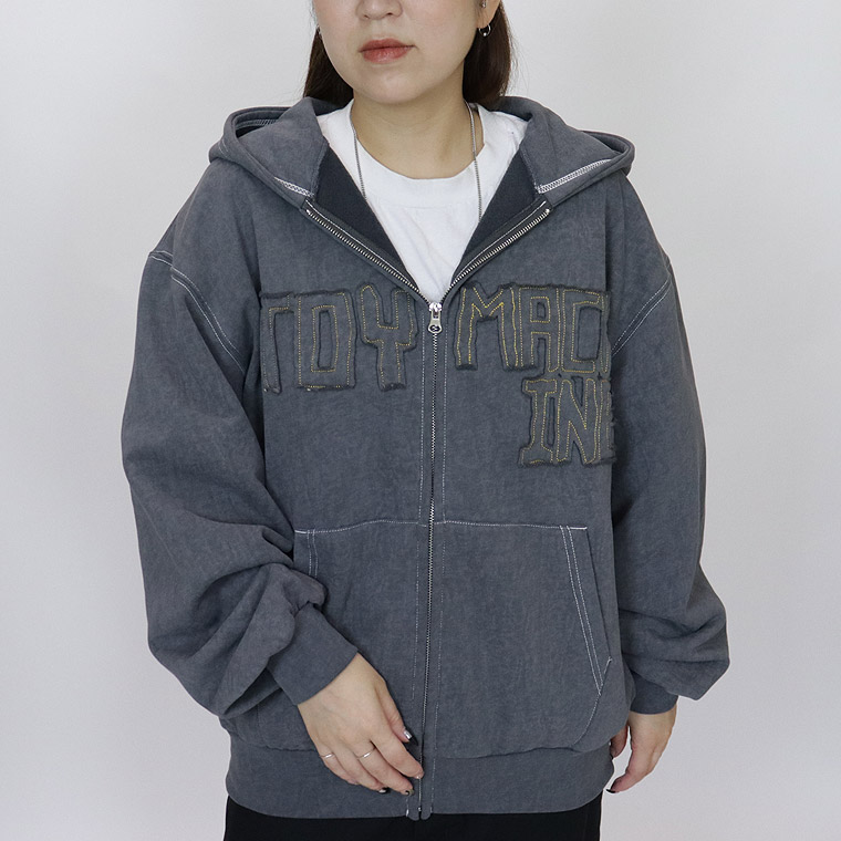 【TOY MACHINE】PIGMENT SWEAT ZIP PARKA