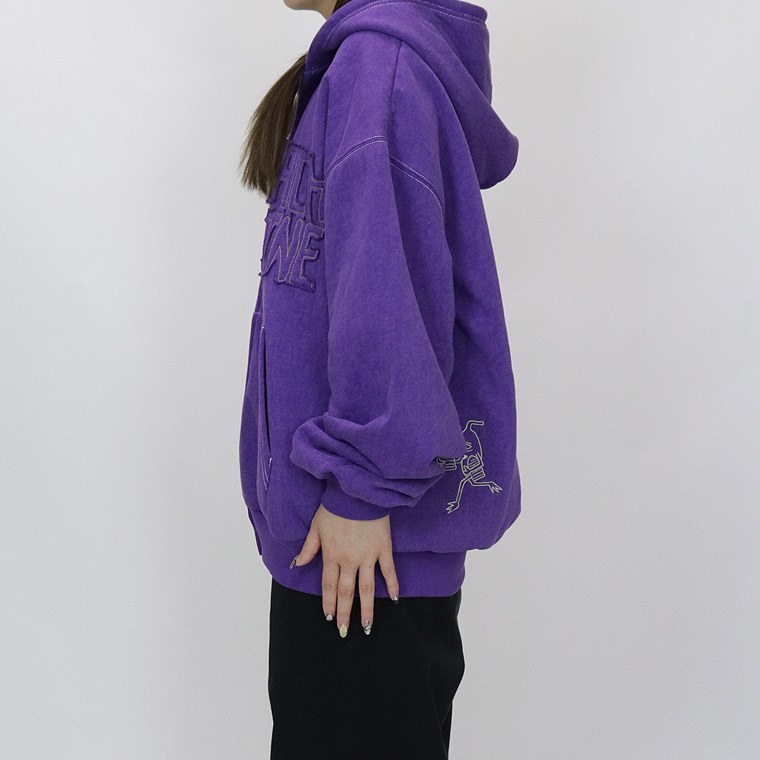 【TOY MACHINE】PIGMENT SWEAT ZIP PARKA