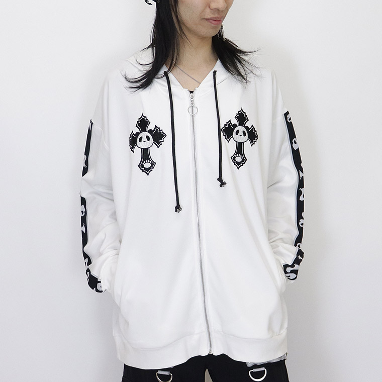 ＼数量限定１０％ＯＦＦ／【PANDIESTA JAPAN】なりきりフード付きぬいぐるみパンダZIPパーカー