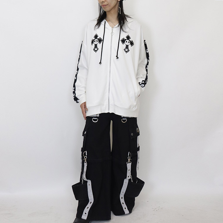 ＼数量限定１０％ＯＦＦ／【PANDIESTA JAPAN】なりきりフード付きぬいぐるみパンダZIPパーカー