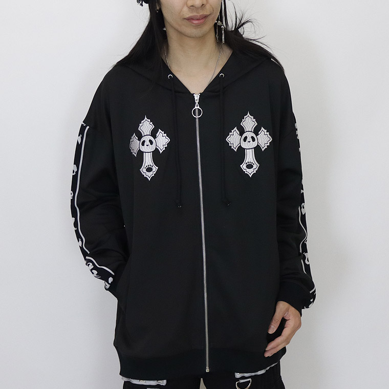 ＼数量限定１０％ＯＦＦ／【PANDIESTA JAPAN】なりきりフード付きぬいぐるみパンダZIPパーカー