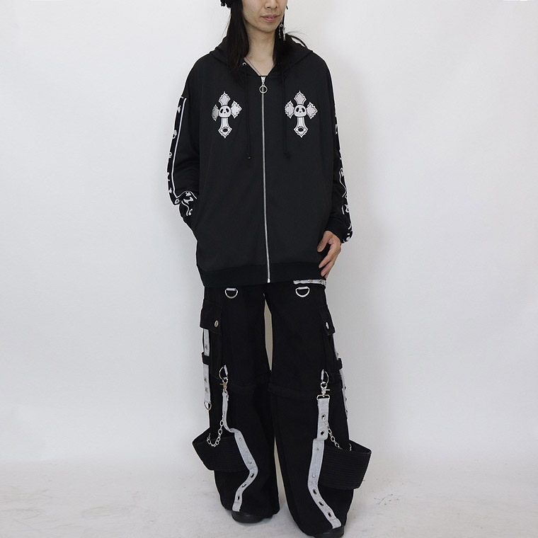 ＼数量限定１０％ＯＦＦ／【PANDIESTA JAPAN】なりきりフード付きぬいぐるみパンダZIPパーカー