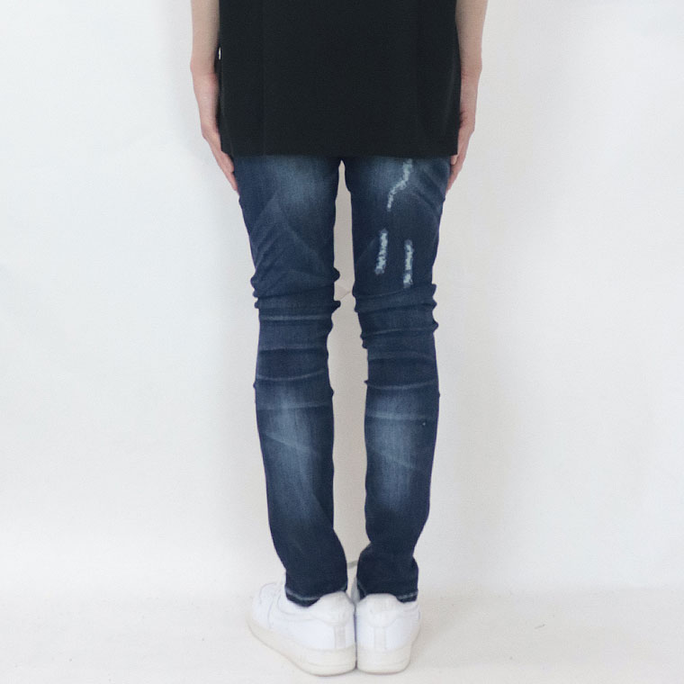 リペアスキニーデニムパンツ