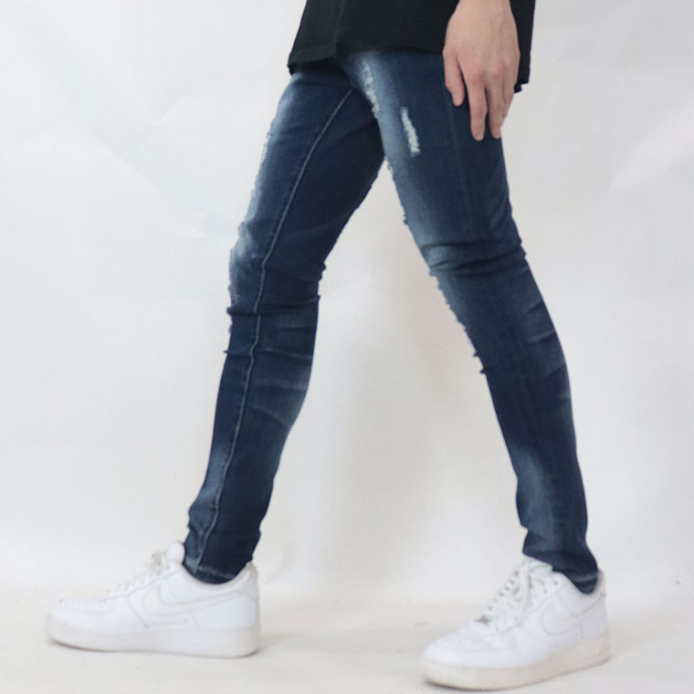 リペアスキニーデニムパンツ