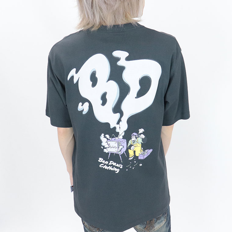 夏物新作【BEN DAVIS(ベンデイビス)】発泡スモーキングTV/半袖Tシャツ (ペアルック・アメカジ系)