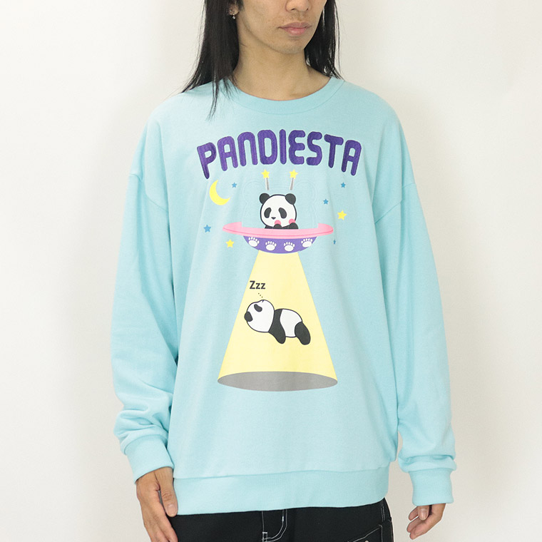 \数量限定20%OFF/【PANDIESTA JAPAN】パンダ星人現る!? BIGシルエットトレーナー