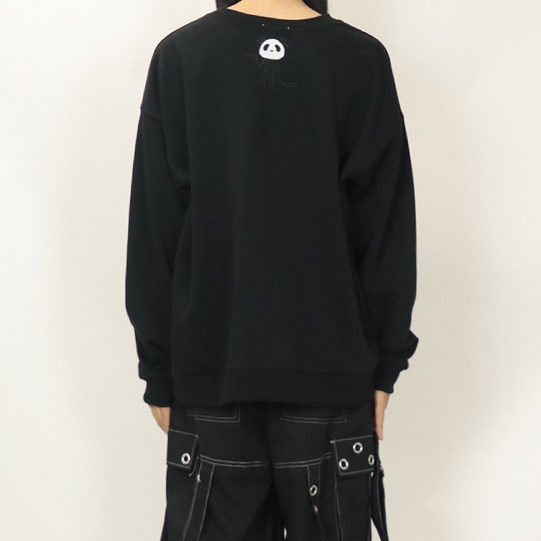 \数量限定20%OFF/【PANDIESTA JAPAN】パンダ星人現る!? BIGシルエットトレーナー