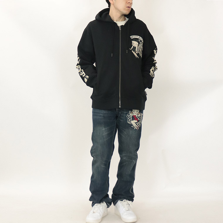 【BETTYコラボ】裏毛ZIPパーカー