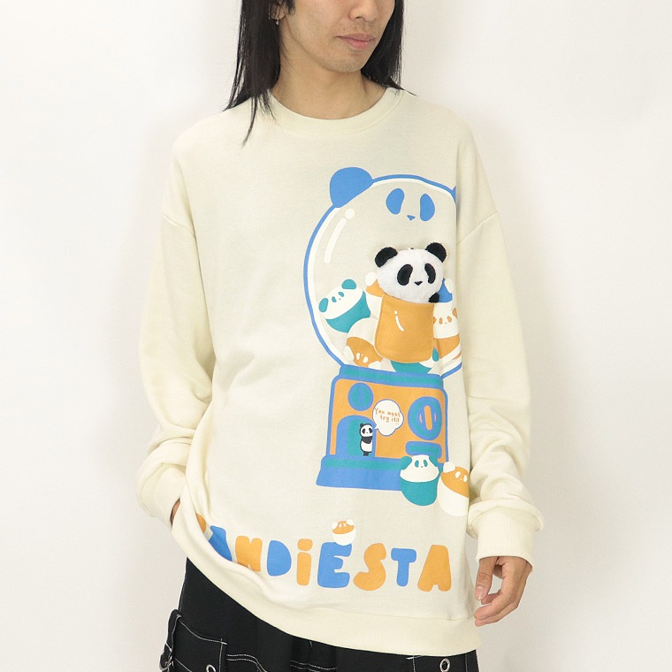 ＼数量限定４５％ＯＦＦ／【PANDIESTA JAPAN】ぬいぐるみ付きカプセルトイBIGシルエットトレーナー