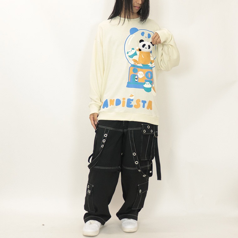 ＼数量限定４５％ＯＦＦ／【PANDIESTA JAPAN】ぬいぐるみ付きカプセルトイBIGシルエットトレーナー