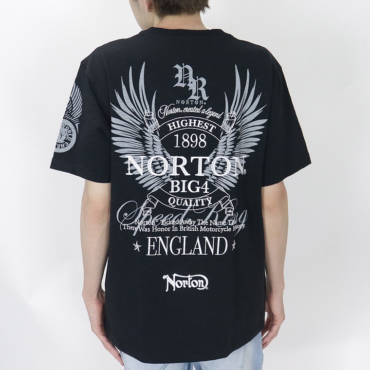 【NORTON】スラブフェザーヘンリーネック半袖Tシャツ
