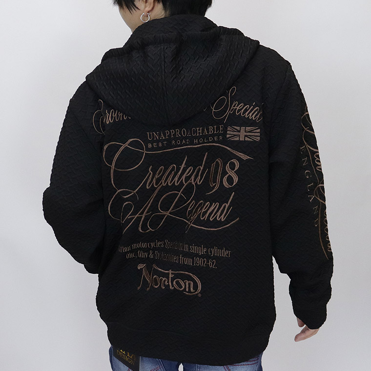 【NORTON】クロスジャガードフルZIPパーカー
