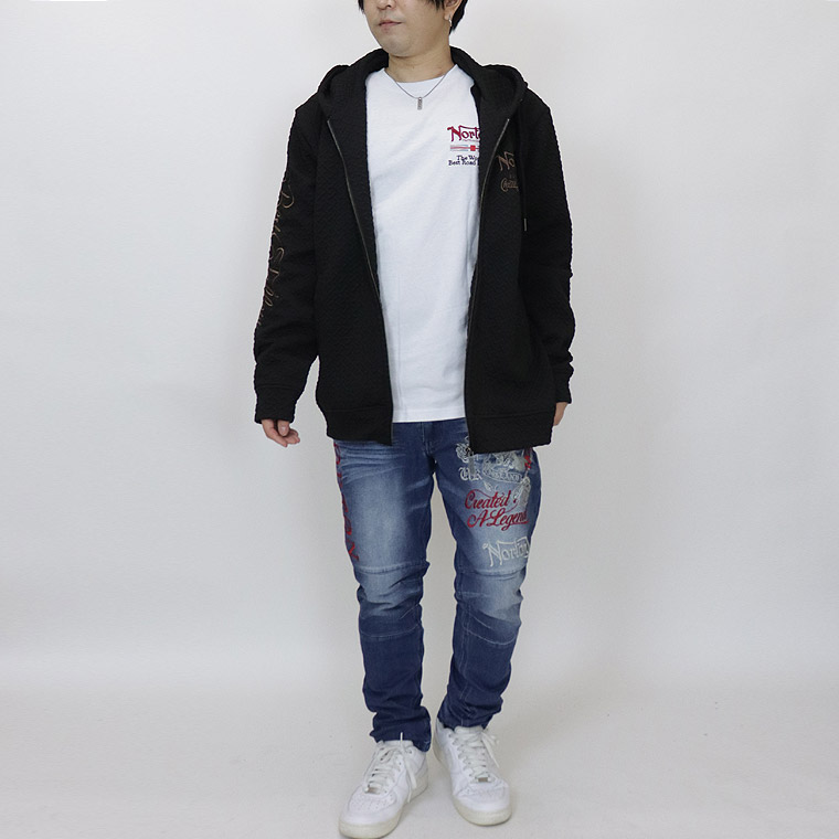 【NORTON】クロスジャガードフルZIPパーカー