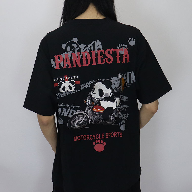 【PANDIESTA JAPAN】爆走！！ツーリングパンダ半袖Ｔシャツ