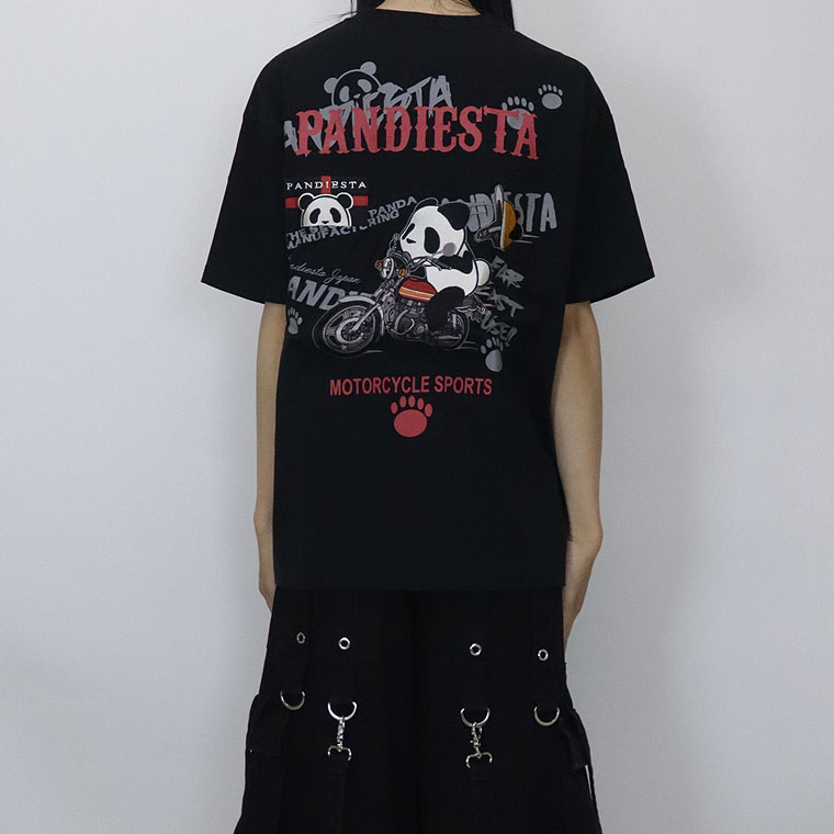 【PANDIESTA JAPAN】爆走！！ツーリングパンダ半袖Ｔシャツ