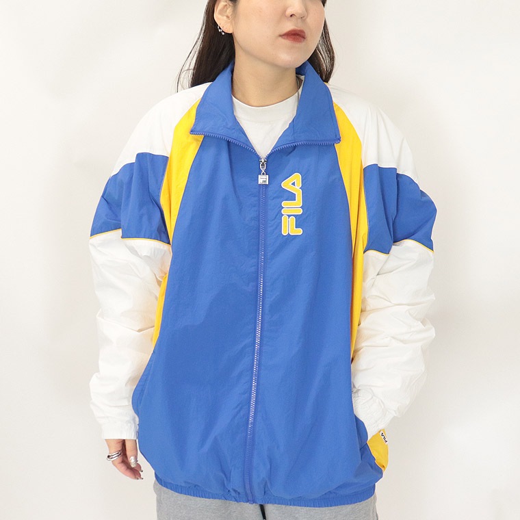【FILA】配色切替ナイロンジャケット