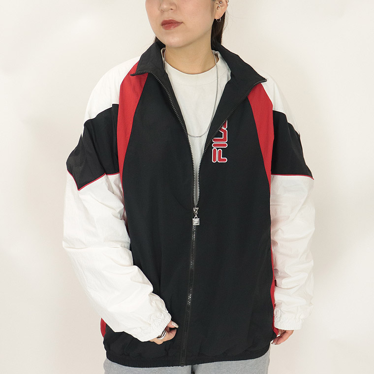 【FILA】配色切替ナイロンジャケット