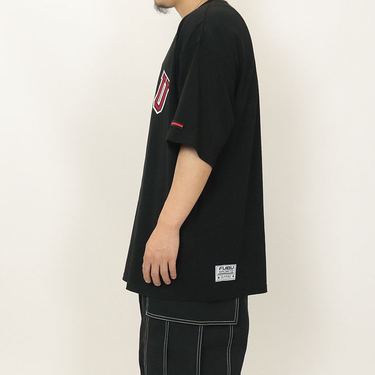 配色ステッチワイドカーゴパンツ