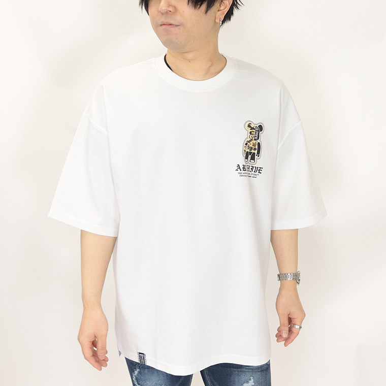 【2ND ARCHIVE】カモフラベアーバックプリント半袖Tシャツ