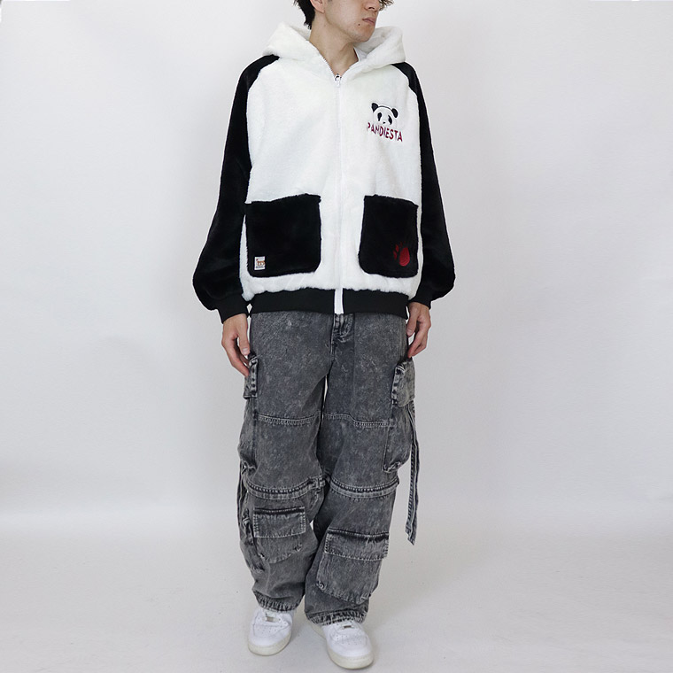 PANDIESTA】ラグラン切替フェイクファーZIPブルゾン | 店舗から探す,5