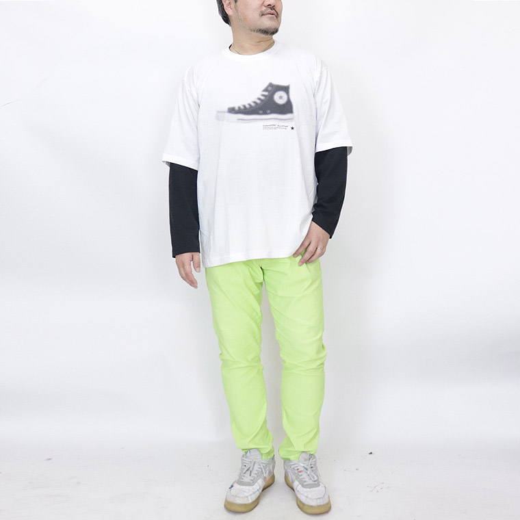 【大きいサイズ】CONVERSE袖レイヤード天竺長袖Ｔシャツ