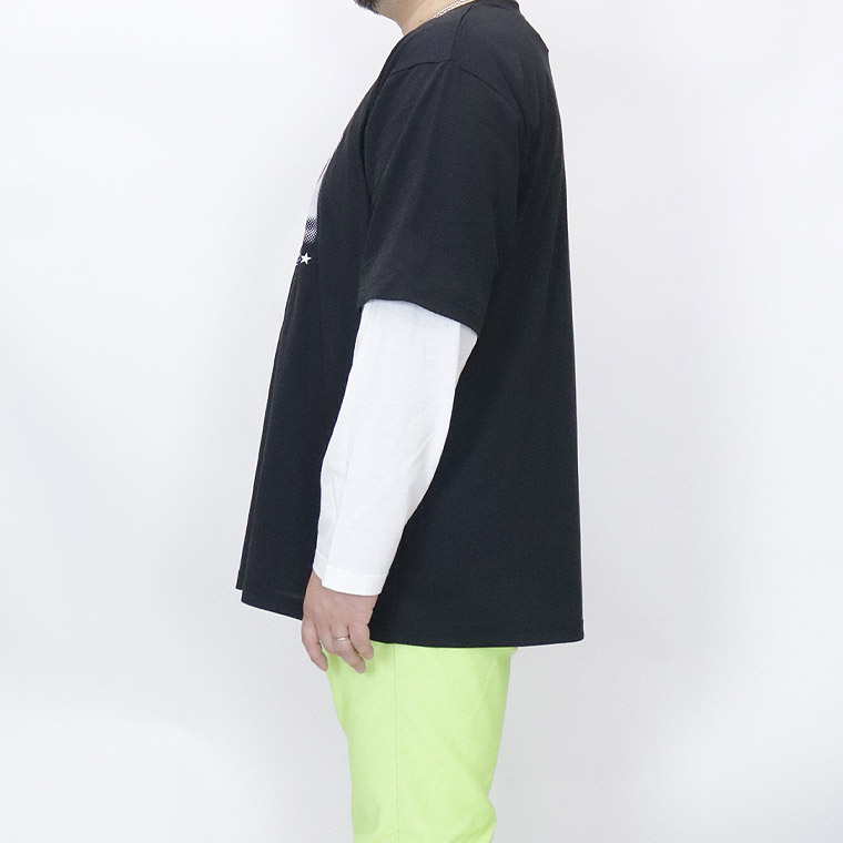 【大きいサイズ】CONVERSE袖レイヤード天竺長袖Ｔシャツ