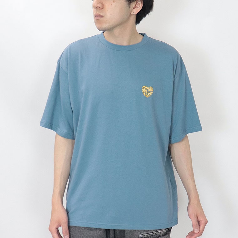 【RED CAP GIRL】天竺バックHeartプリント半袖Tシャツ