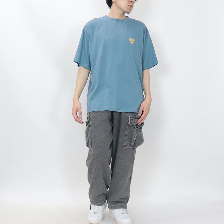 【RED CAP GIRL】天竺バックHeartプリント半袖Tシャツ