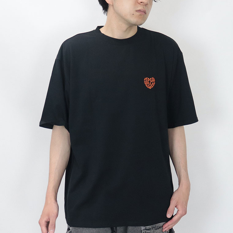 【RED CAP GIRL】天竺バックHeartプリント半袖Tシャツ