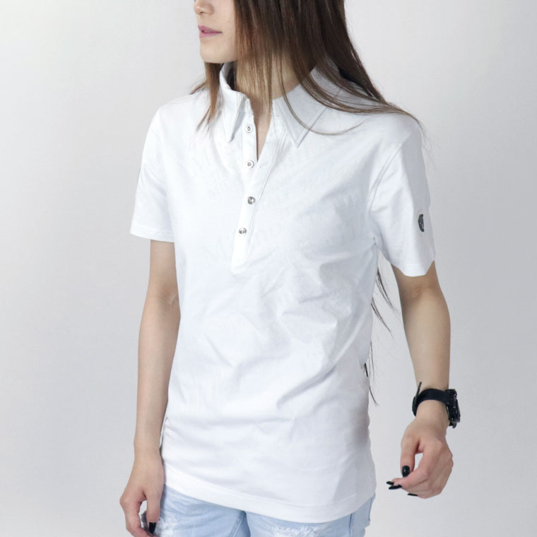 ヴィオラMILANOロゴプリント半袖ポロ