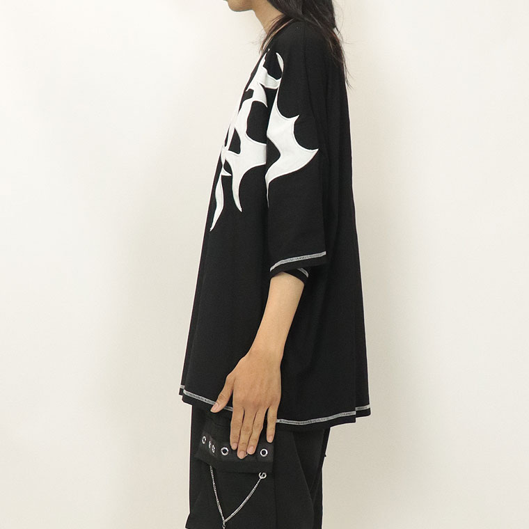 ＼数量限定30％ＯＦＦ／【PSYCHONATION】トライバルワッペンロゴBIGシルエットTシャツ