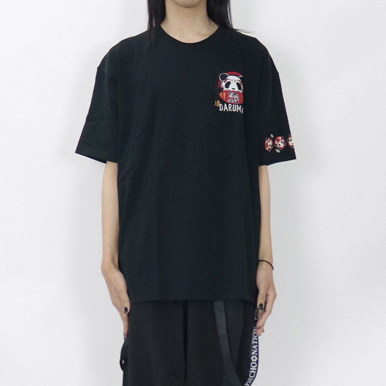 【PANDIESTA JAPAN】熊猫 -大吉ダルマｰ 半袖Tシャツ